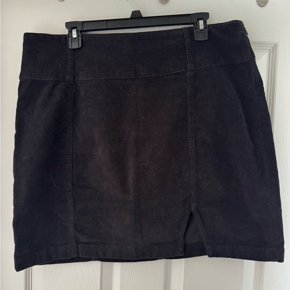 Black Corduroy Skirt